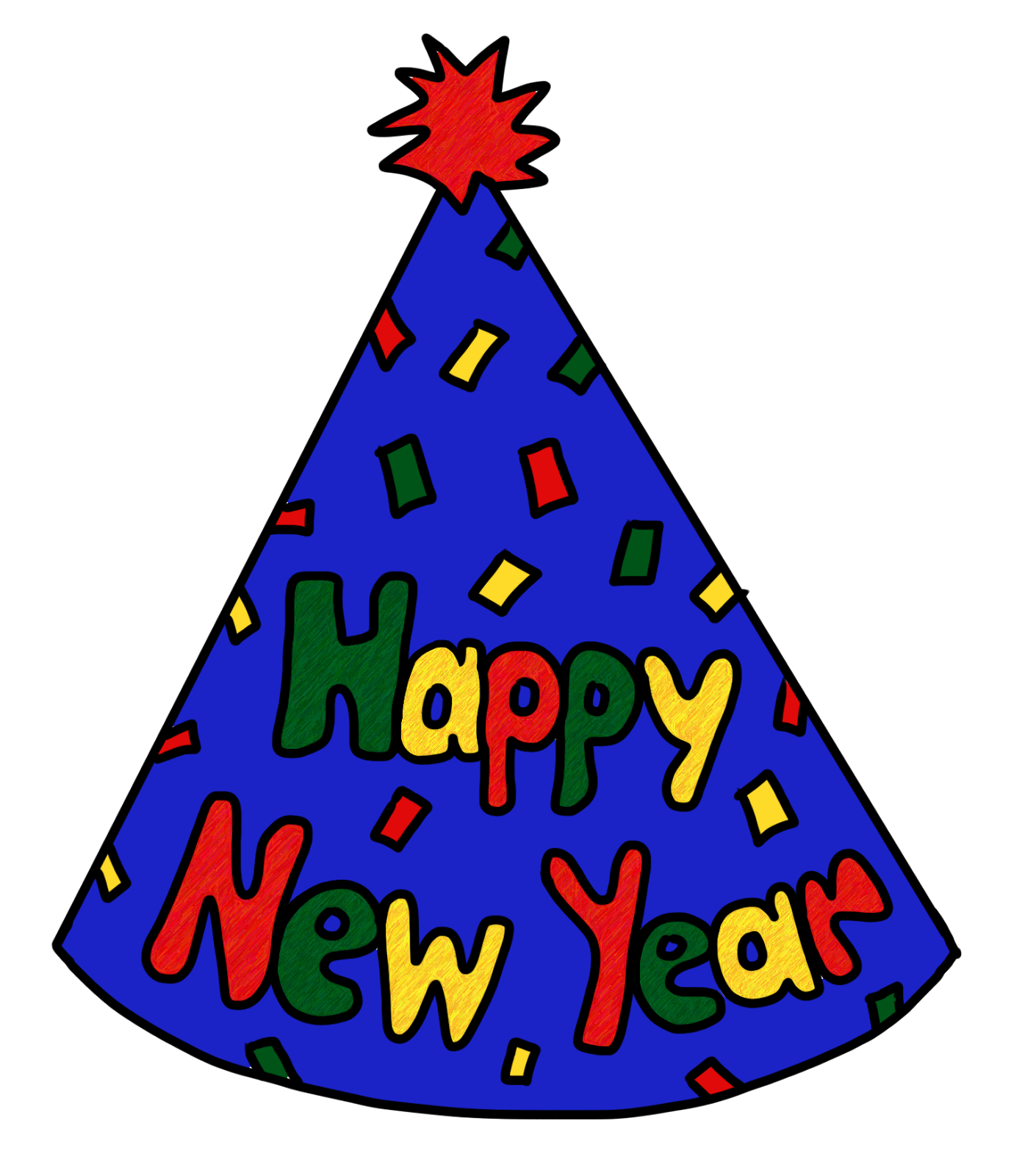 new years party hat clipart - photo #7