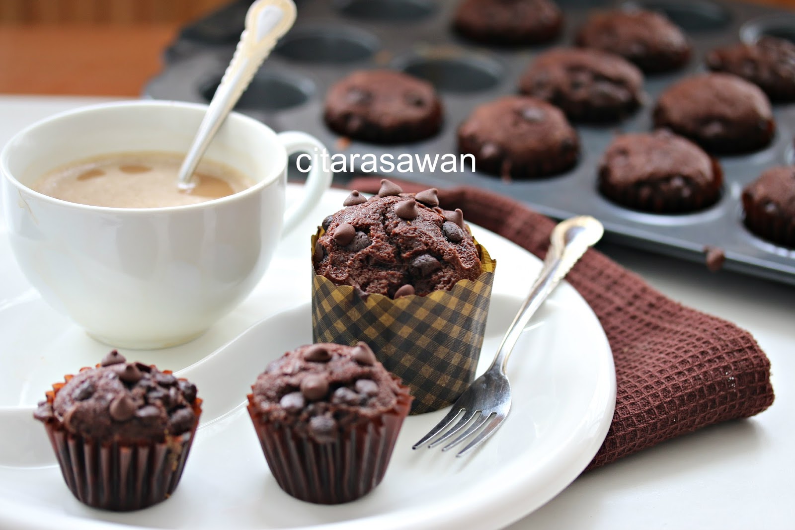 Muffin Coklat / Chocolate Muffins ~ Resepi Terbaik