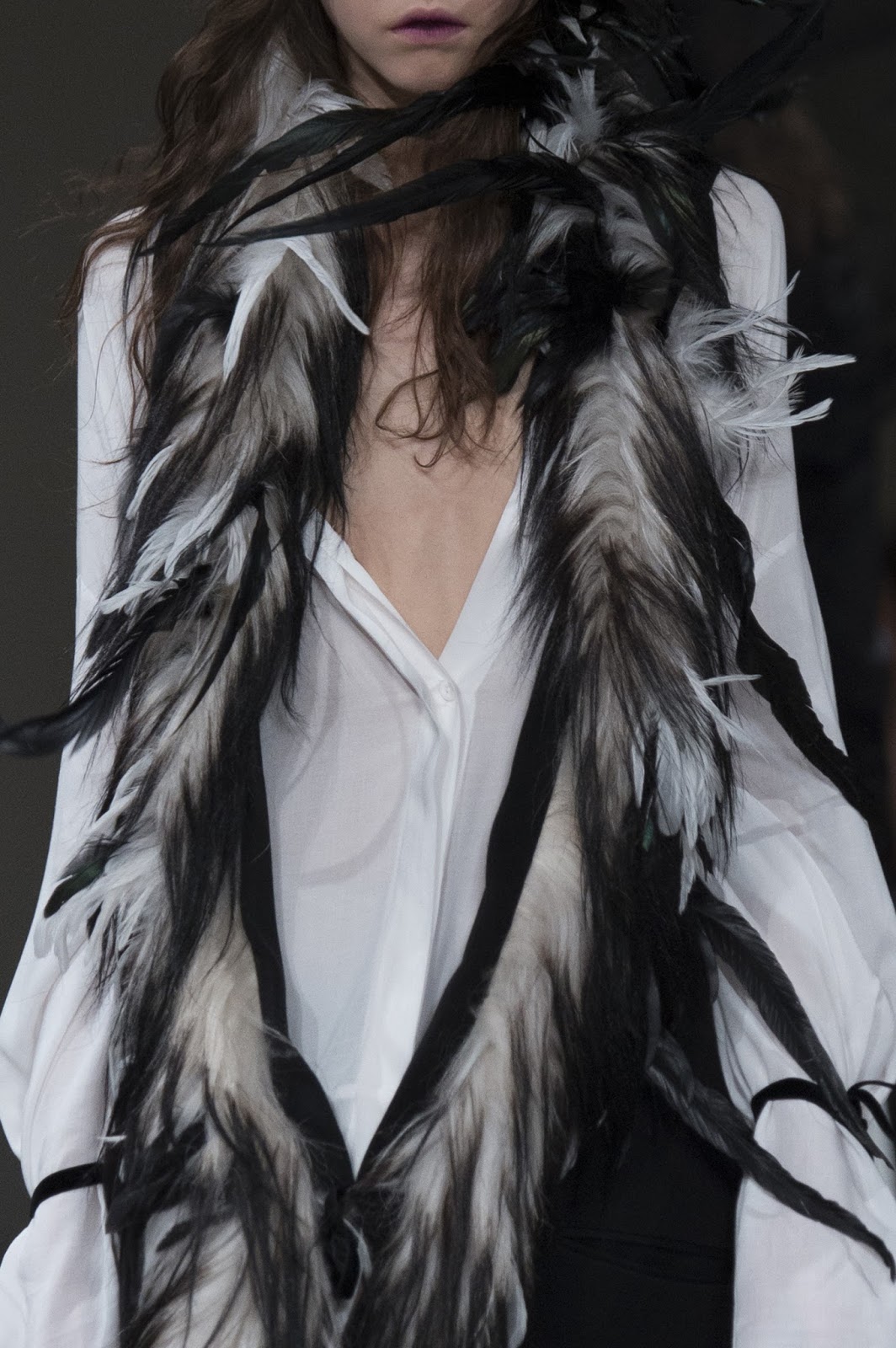 FEATHERS AND FLOW: ANN DEMEULEMEESTER