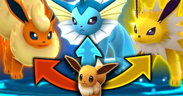 Cách tiến hóa Eevee theo ý muốn trong Pokemon GO Cách tiến hóa Eevee theo ý muốn trong Pokemon GO
