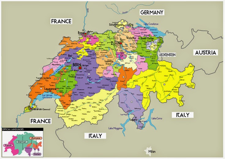 karta švicarske Švicarska: Geografska obilježja karta švicarske