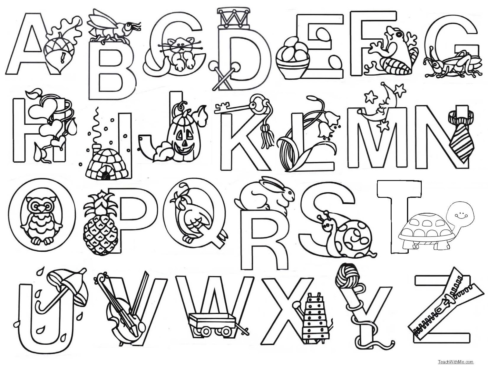 Color Me alphabet poster Classroom Freebies