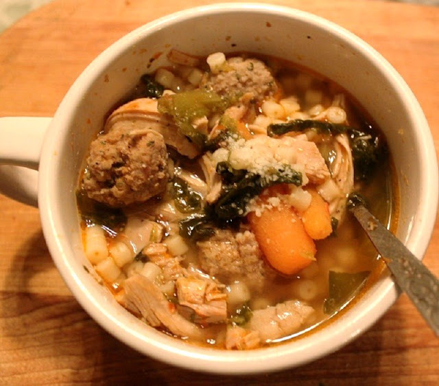 Chicken Meatball Escarole Soup What's Cookin' Italian Style Cuisine