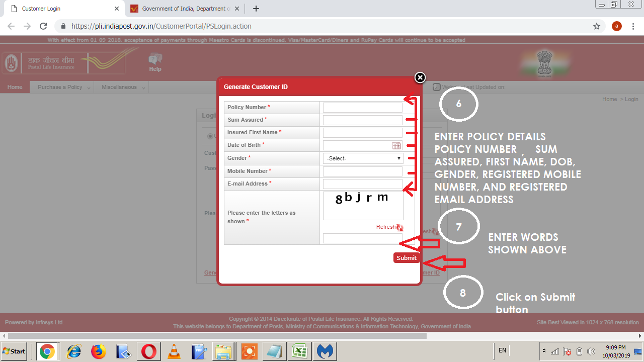 How To Pay PLI Premium Online Simple Steps with Pictures (New User