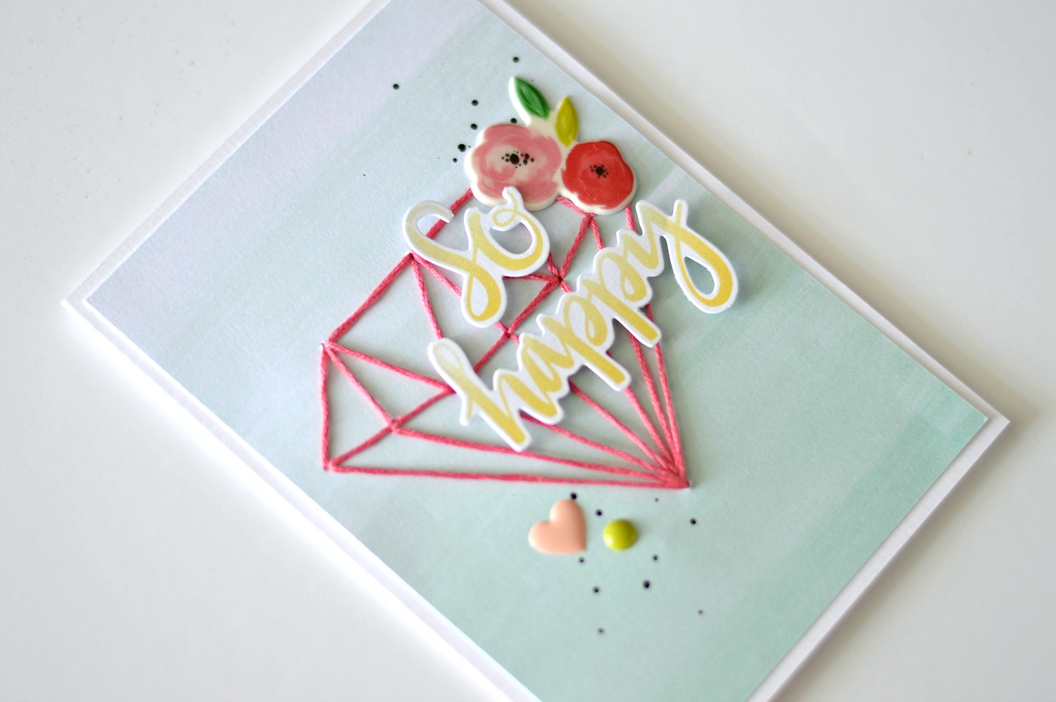 Fancy Free string art card + tutorial Flóra Mónika Farkas