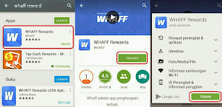 Whaff Rewards: Proses Memasang Aplikasi Whaff Rewards