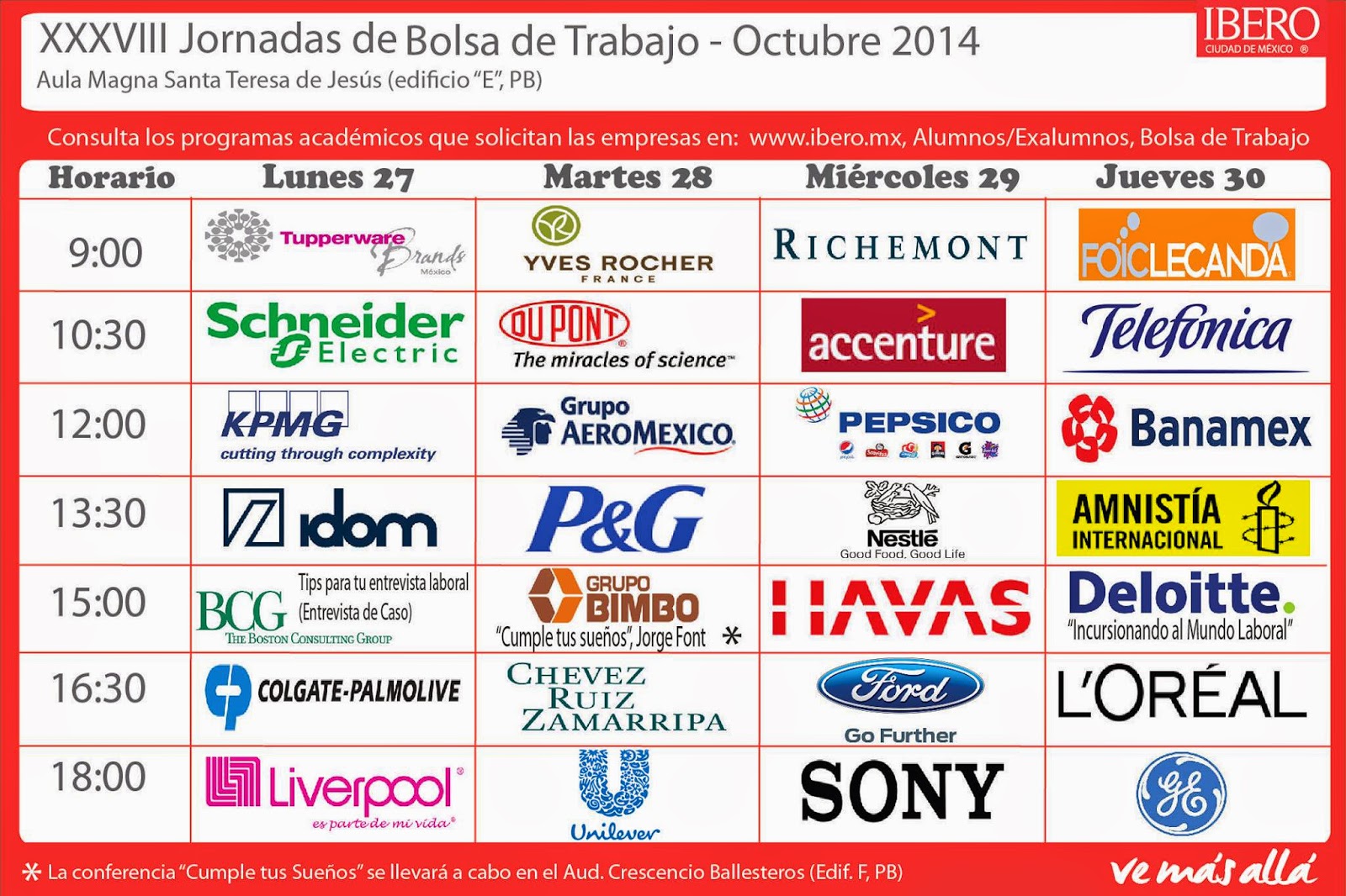Orgullosamente Ibero: Jornadas de Bolsa de Trabajo