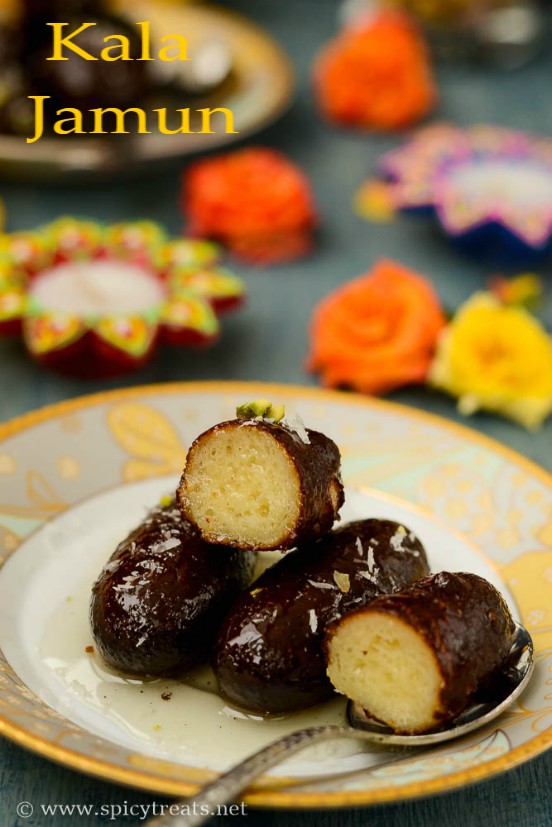 Spicy Treats Kala Jamun Recipe Kala Jamun Easy Diwali Sweet Recipe
