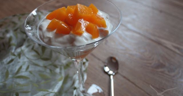 Küstenküche: Quarkspeise mit Pfirsichen