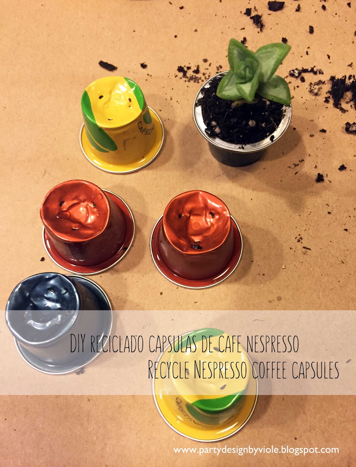 DIY Reciclado capsulas de cafe Nespresso +++ Recycle Nespresso coffee