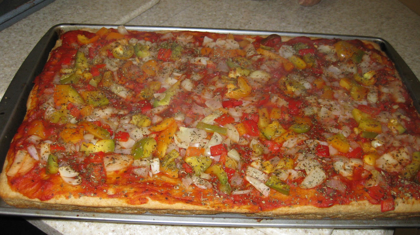Precious Cooking Vegetarian Pizza without Cheese