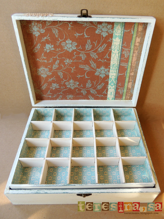 Joyero madera decorado