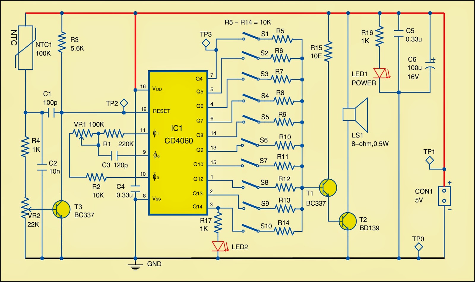 15 Simple Alarm Circuit Diagram Robhosking Diagram