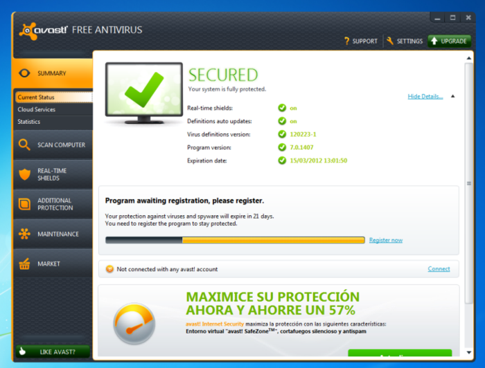avast free antivirus automatic updates