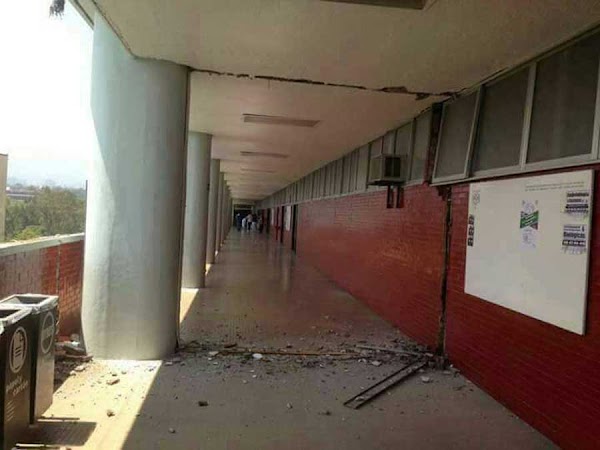 Sismo partió facultades de la UNAM en Ciudad Universitaria Sismo partió facultades de la UNAM en Ciudad Universitaria
