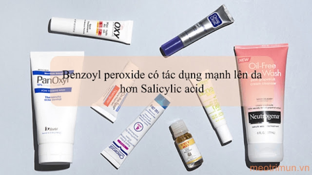 Thành phần Benzoyl Peroxide trị mụn dưới da