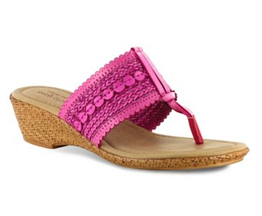 kohls pink sandals