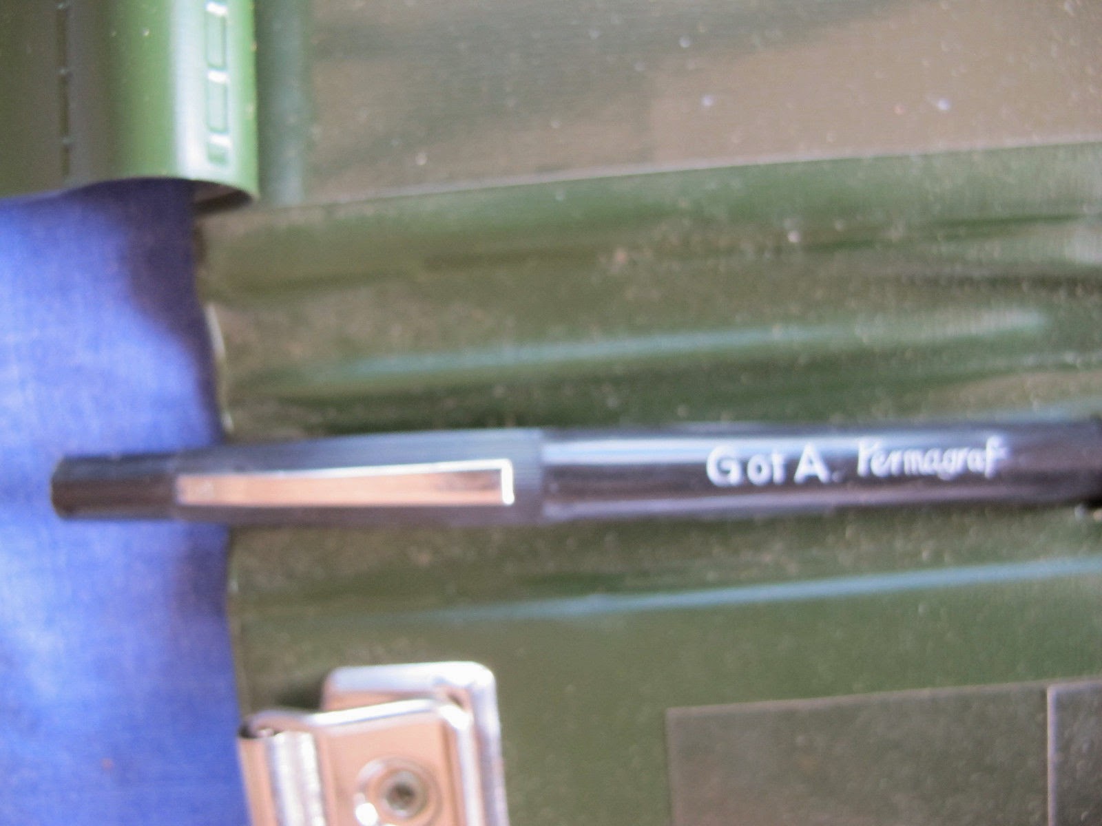 bingbabel Australian Military Small Green Clipboard Folder