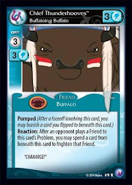 My Little Pony Chief Thunderhooves, Buffaloing Buffalo Canterlot Nights CCG Card