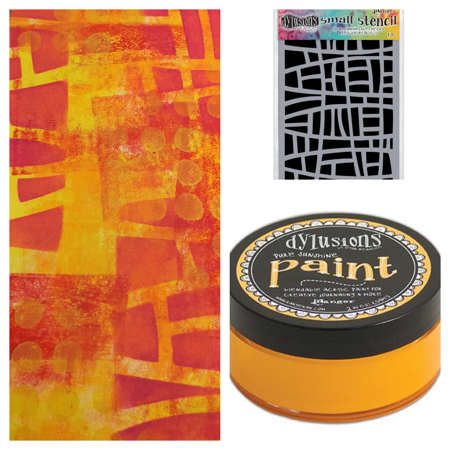 Dylan's Blog: New Dylusions Stencil Samples - January 2017