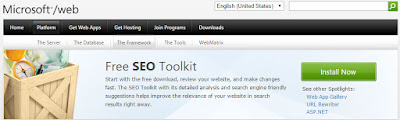 Microsoft free seo tool kit