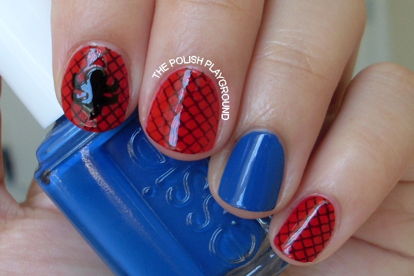Spider-man Inspired Nails