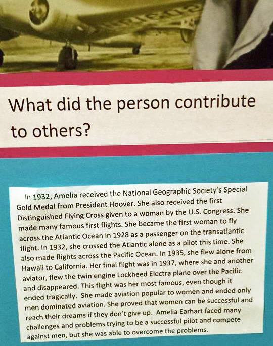 Brownsville Station Amelia Earhart and Alexandra Garcia in Brownsville