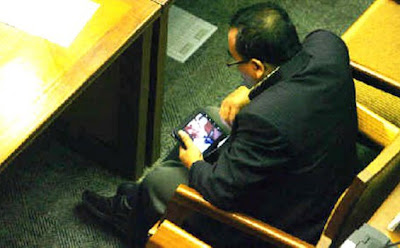 DPR member Arifinto was caught looking at porn during a parliamentary session this week