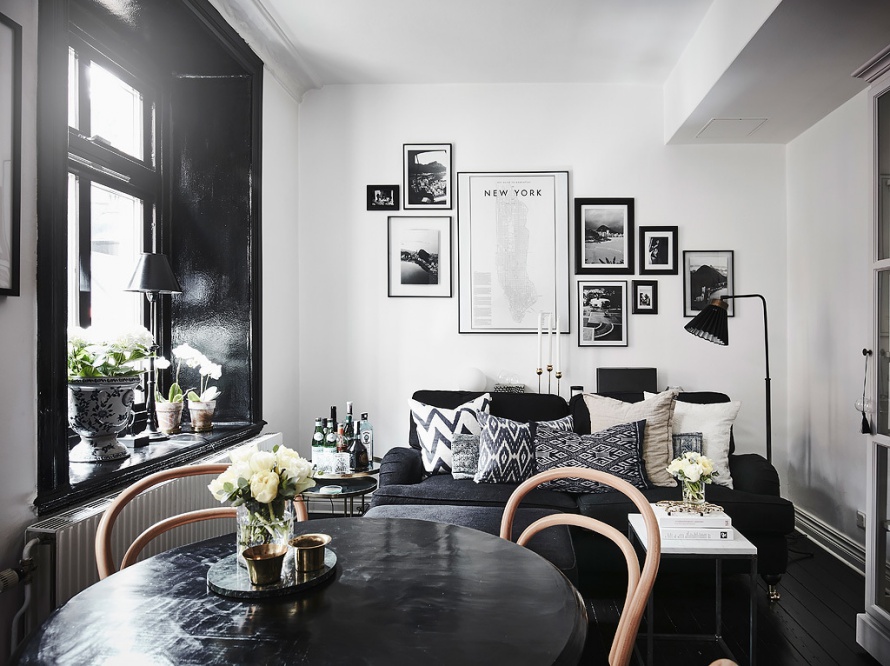 Decor Inspiration | Small Spaces : A tiny but chic apartment in