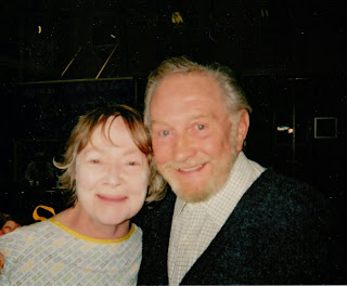 Daphne Neville with Roy Dotrice in 2005