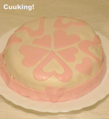  Tarta de Corazones (Con bizcocho de jengibre y crema de chocolate) 