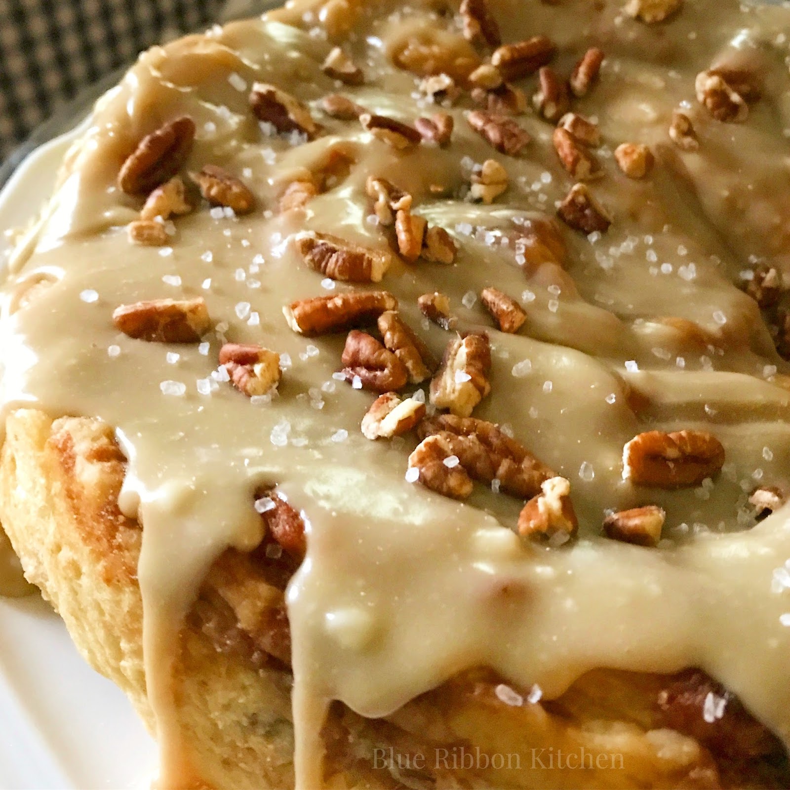 Blue Ribbon Kitchen Cinnamon Swirl Yeast Coffee Cake w/ Honey Caramel