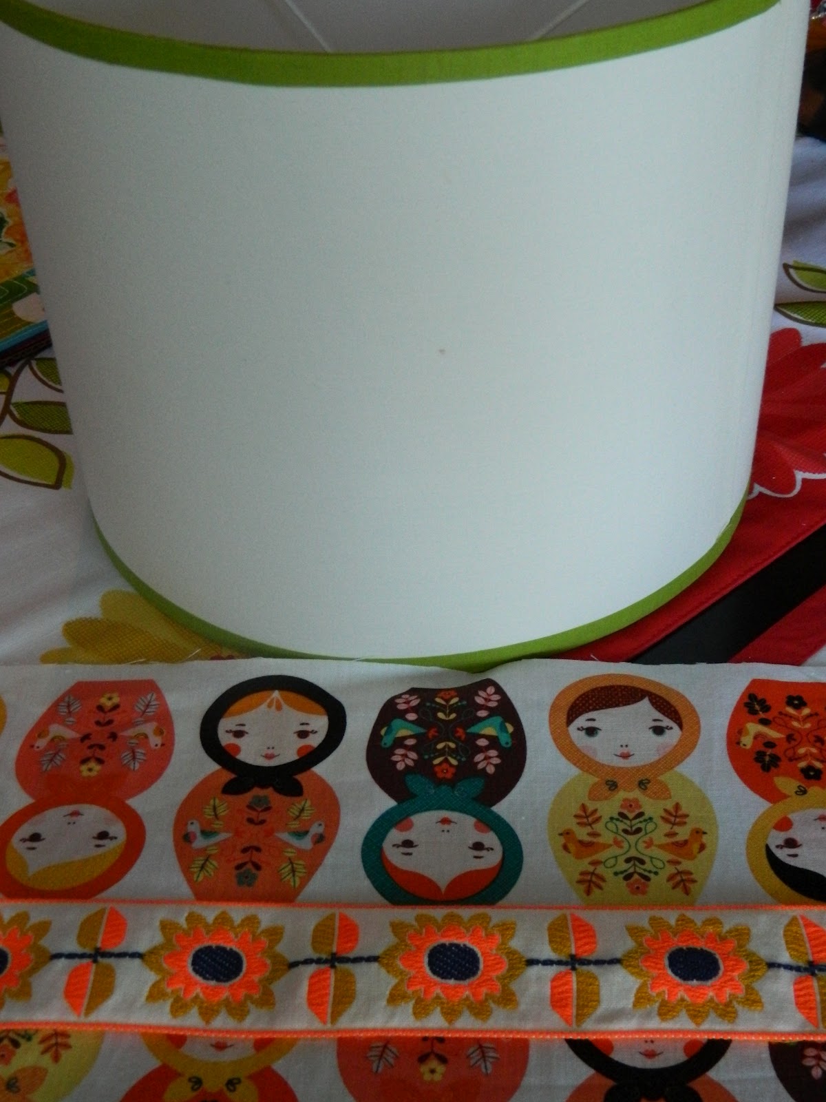 the vintage umbrella Nesting doll lamp