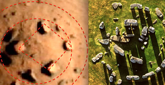Stonehenge em Marte - estranha formação já é chamada de 'Mars-henge'