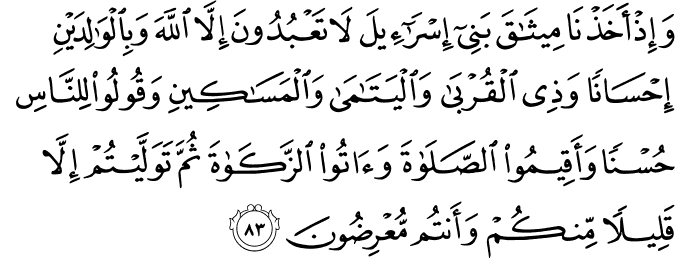 Surat Al-Baqarah Ayat 83