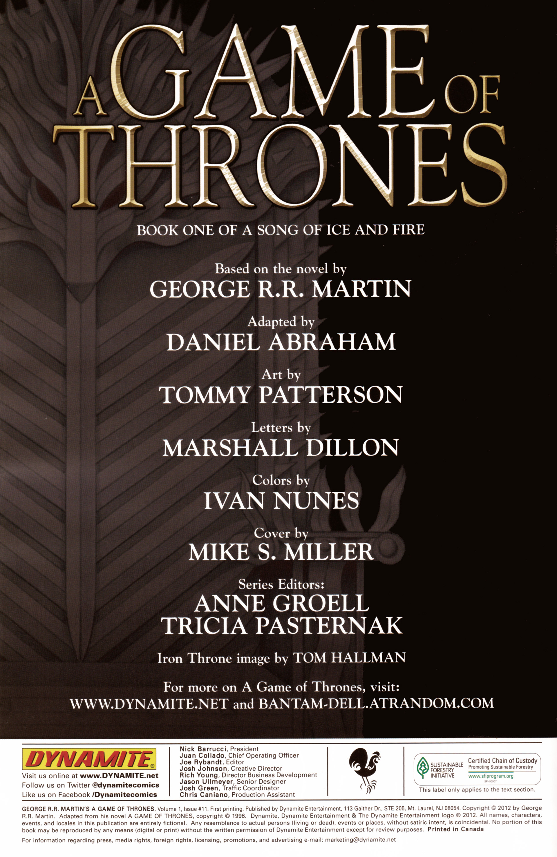 Read online A Game Of Thrones comic -  Issue #11 - 2