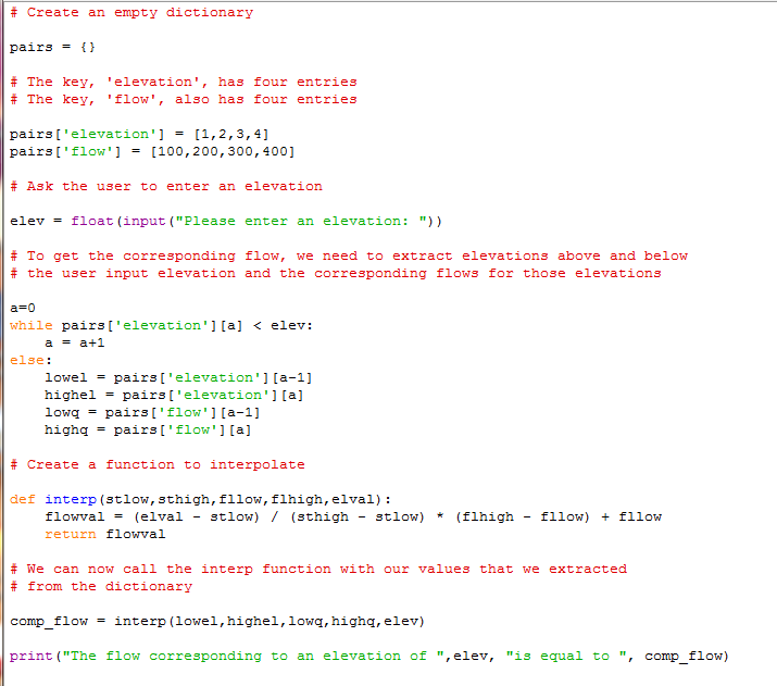 Python Advanced 4 Using Python Dictionaries for Paired Data