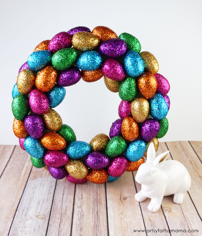 Glitter Egg Wreath