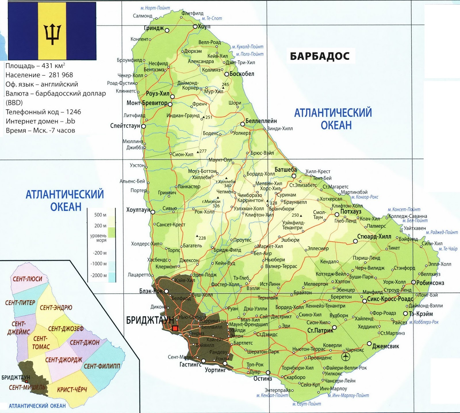 Страны мира - Барбадос Геополитика ®