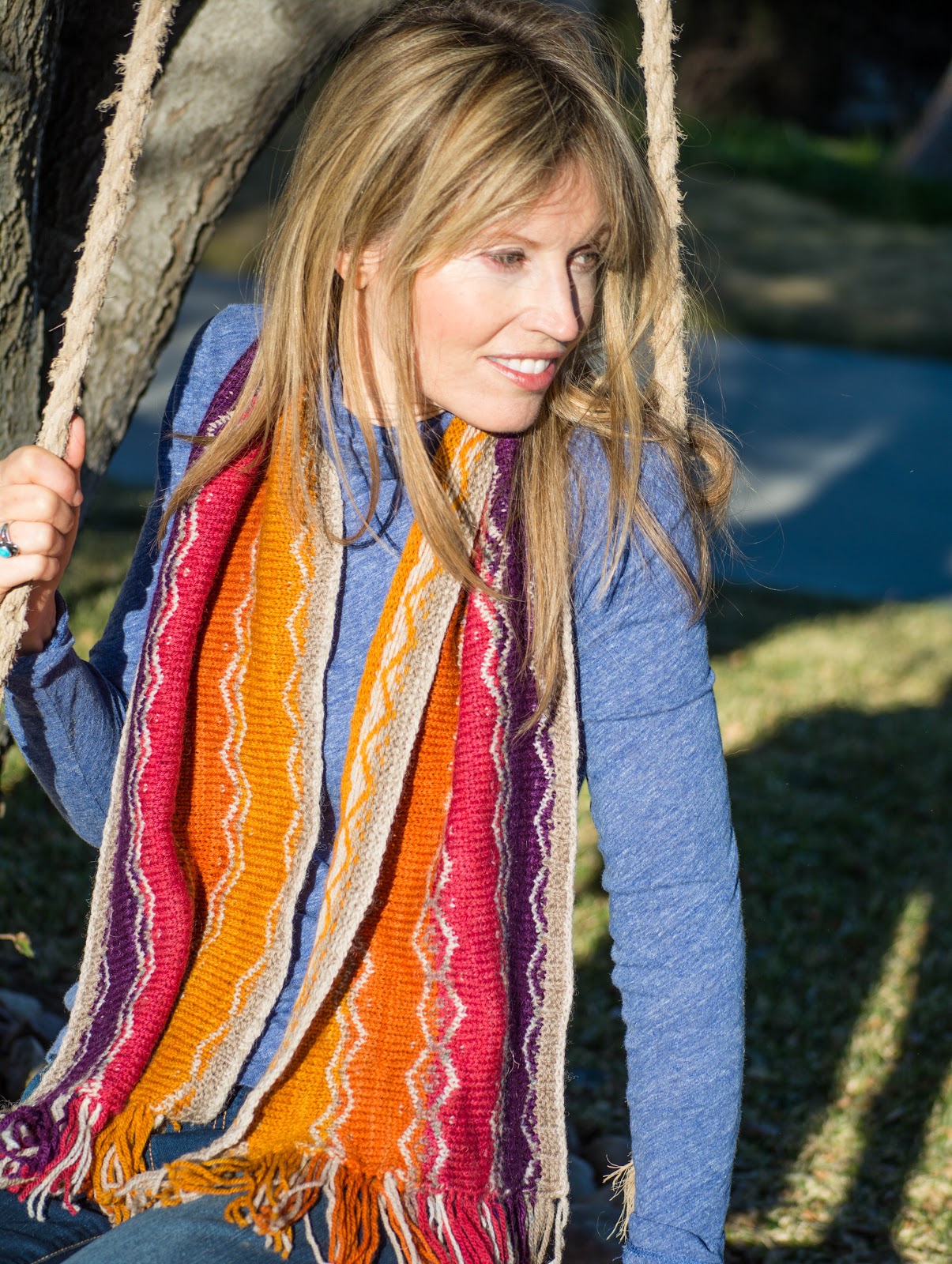 The Knitting Blog by Mr. Puffy the Dog Fair Isle Scarf and the