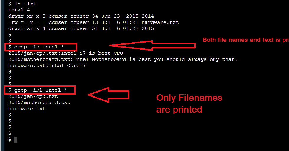 How to find Files with Matching String in Linux? grep -l command Example | Java67