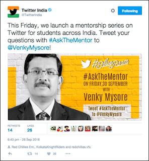 Twitter India launches new mentorship program for students, #AskTheMentor Twitter India launches new mentorship program for students, #AskTheMentor