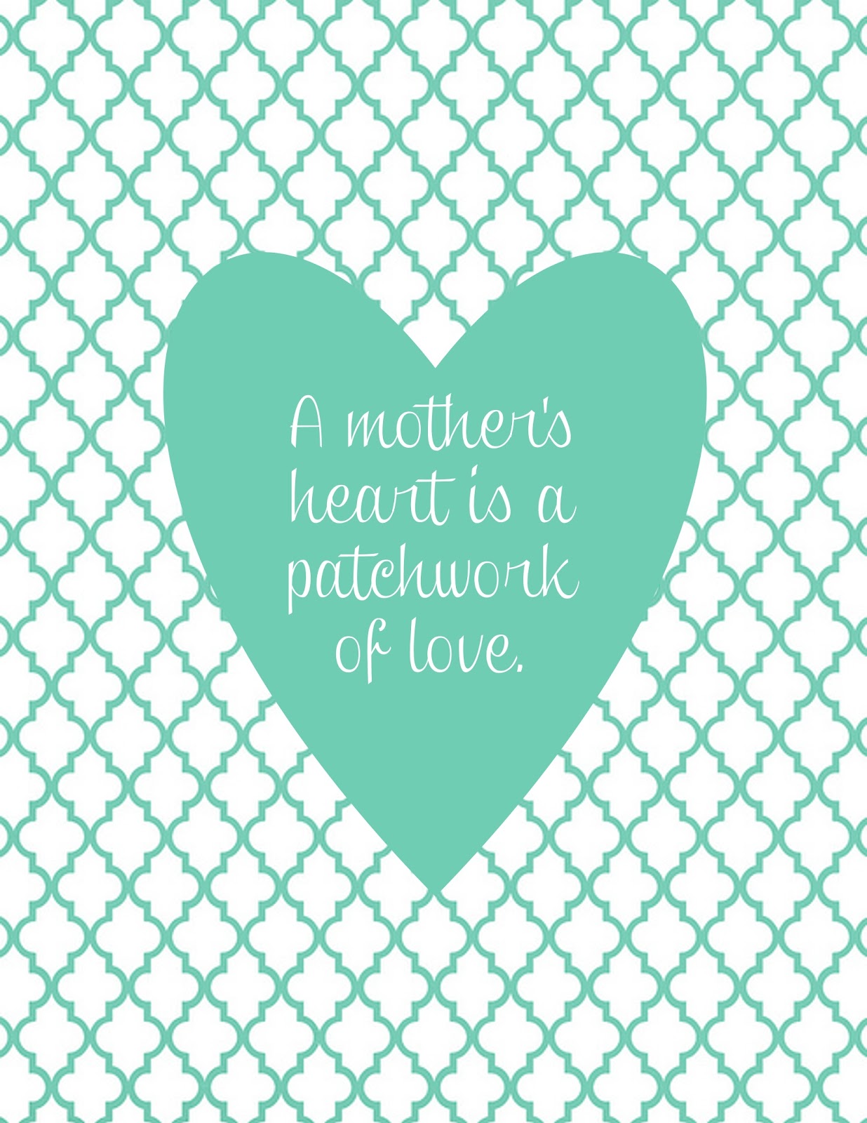 A Mother s Heart printable