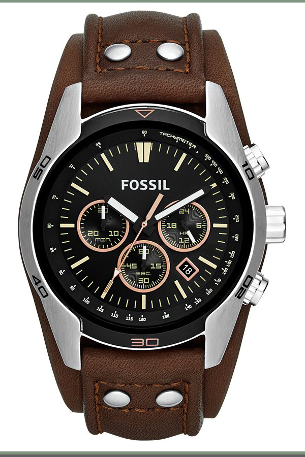 men's leather band watches