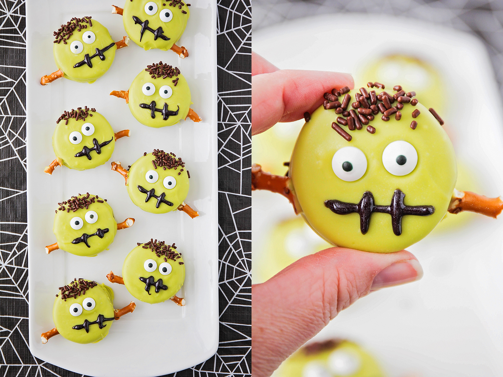 These adorable and delicious Halloween Oreos are so fun to decorate!