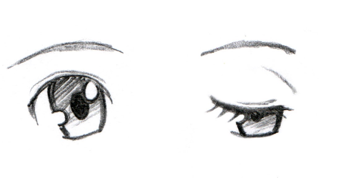 Как нарисовать опущенный взгляд