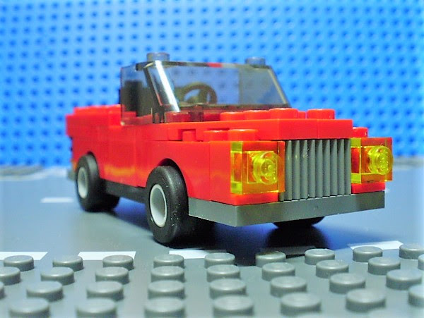 MOC LEGO Carro Descapotável vermelho