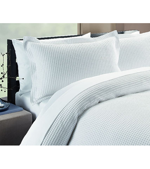 Belmondo Chunky Waffle Quilt Cover Set White Hook of the Day