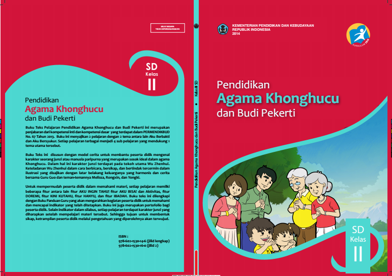 Download Gratis Buku Siswa Pendidikan Agama Khonghucu dan Budi Pekerti Kelas 2 SD Kurikulum 2013 Format PDF