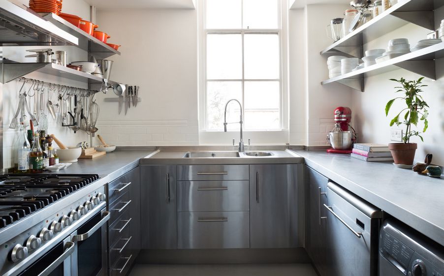 kitchen set stainless